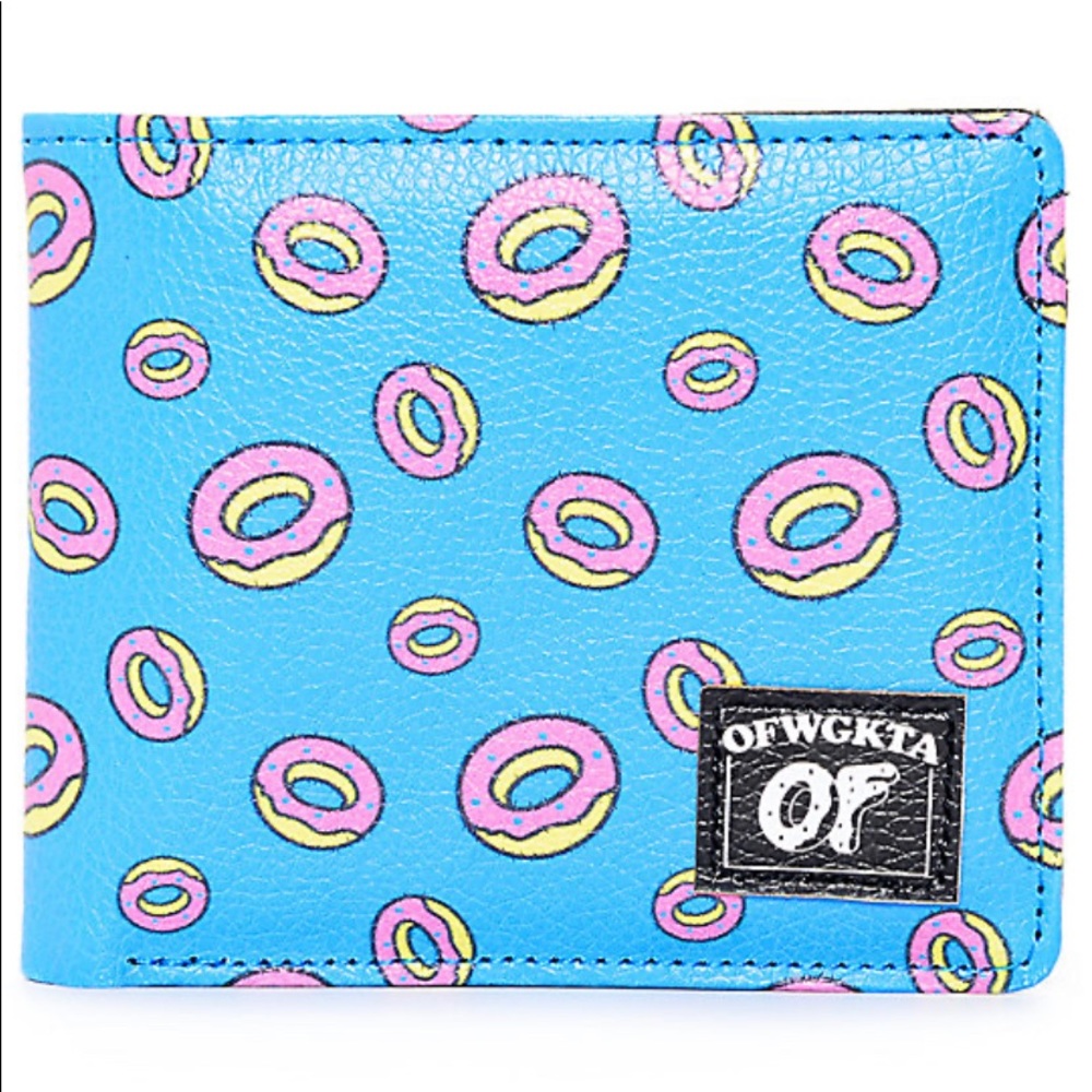 OFWGKTA Odd Future Donut Turquoise Bifold Wallet